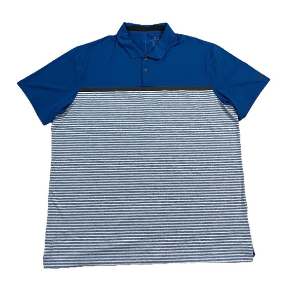 Nike Other - Nike Tiger Woods Polo Shirt‎ Men's Size XL Blue Dri Fit